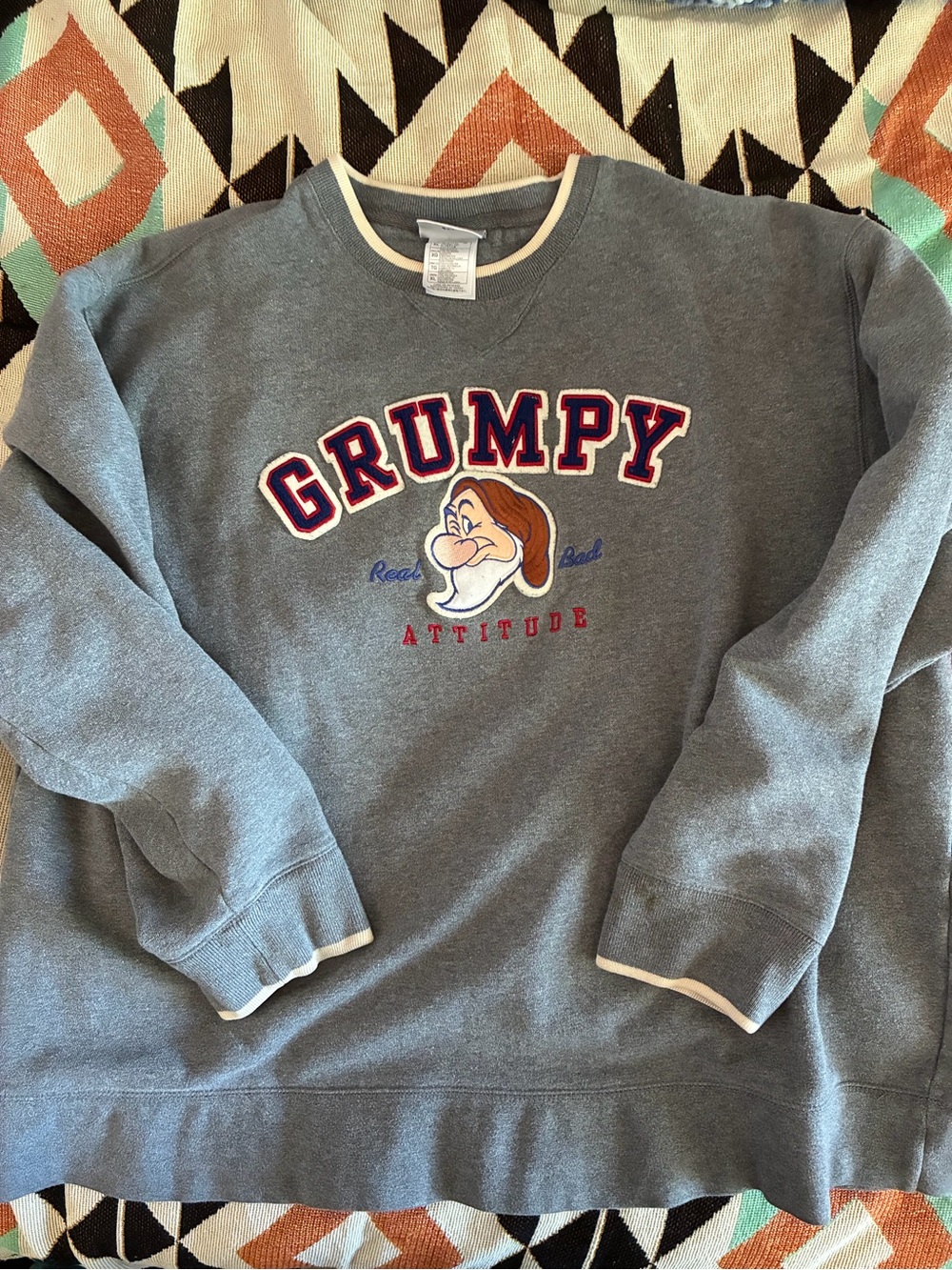 Disney Grumpy Sweatshirt, vintage Disneyland crewneck size XL, Snow White